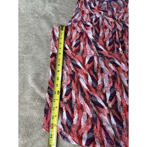 Apt. 9 Top Women’s Multicolor Abstract Sleeveless Button Up Shirt Size XL - Picture 8 of 15